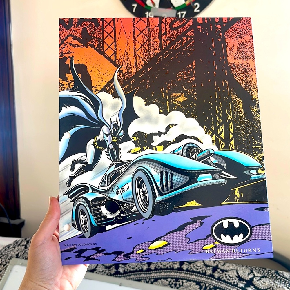 1991 Batman Returns Vintage folder